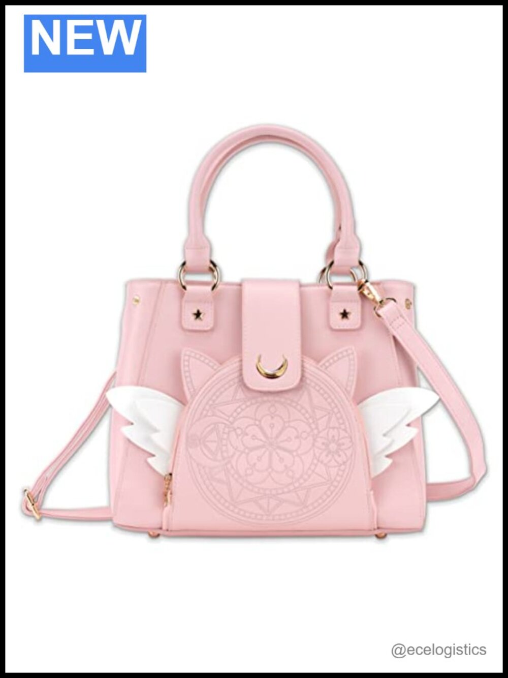Cute Kawaii Anime Crossbody Bag with Faux Leather and Shoulder Strap
